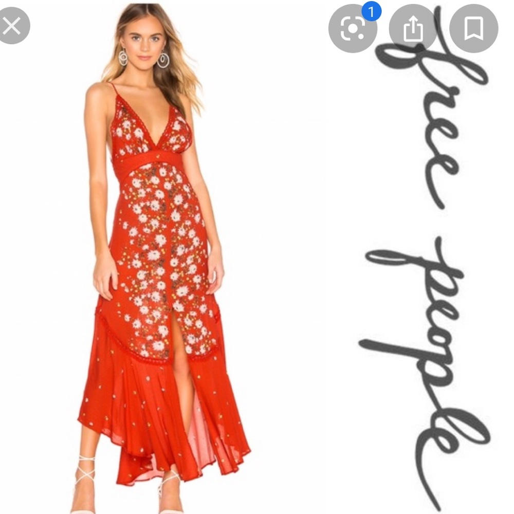Free People Rome Red Combo Maxi
